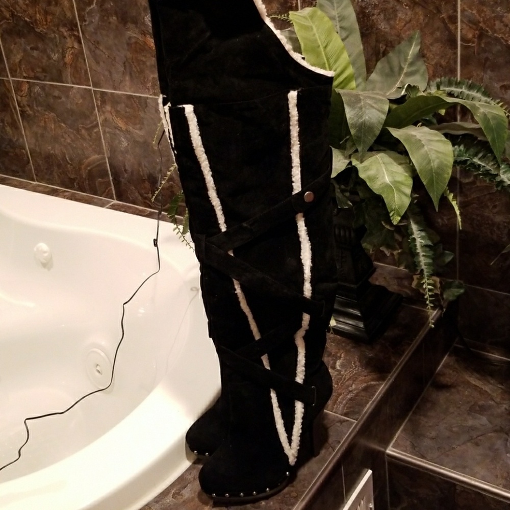 New thigh high boots